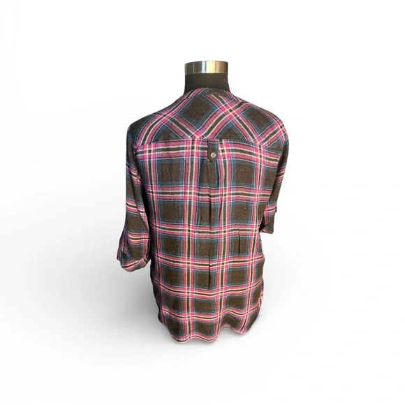 Plaid Women's Tunic Top - Picture 2 of 6